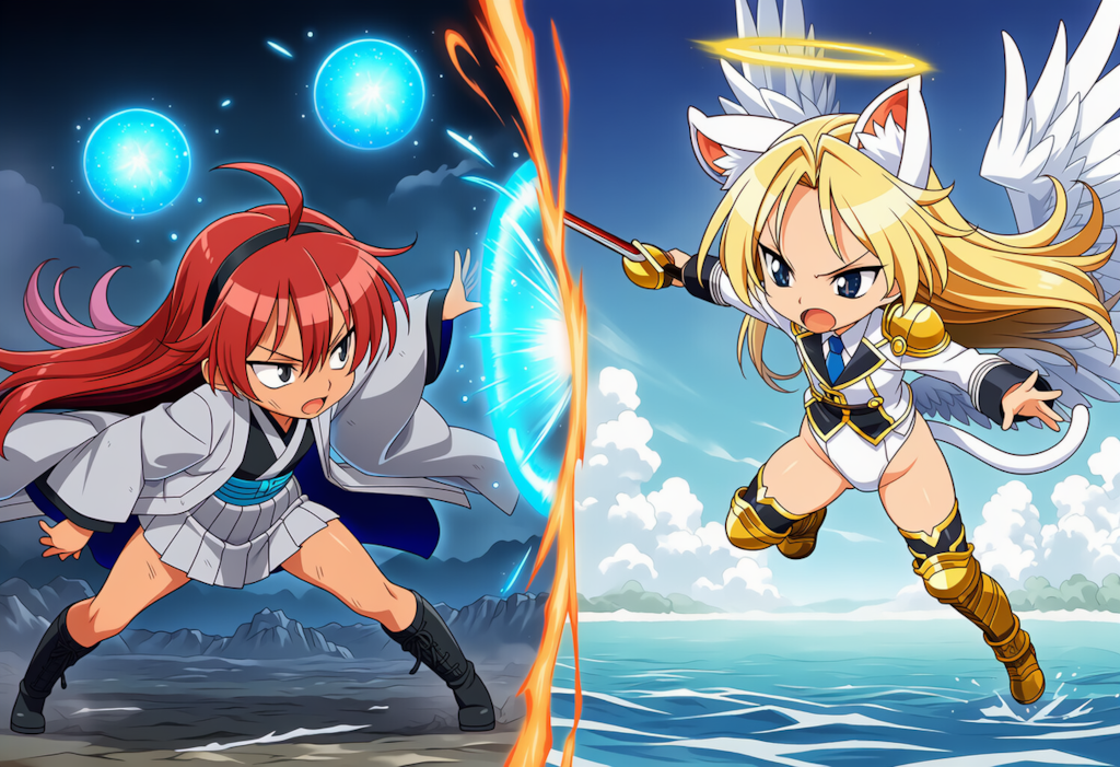 月羽vsミカエル