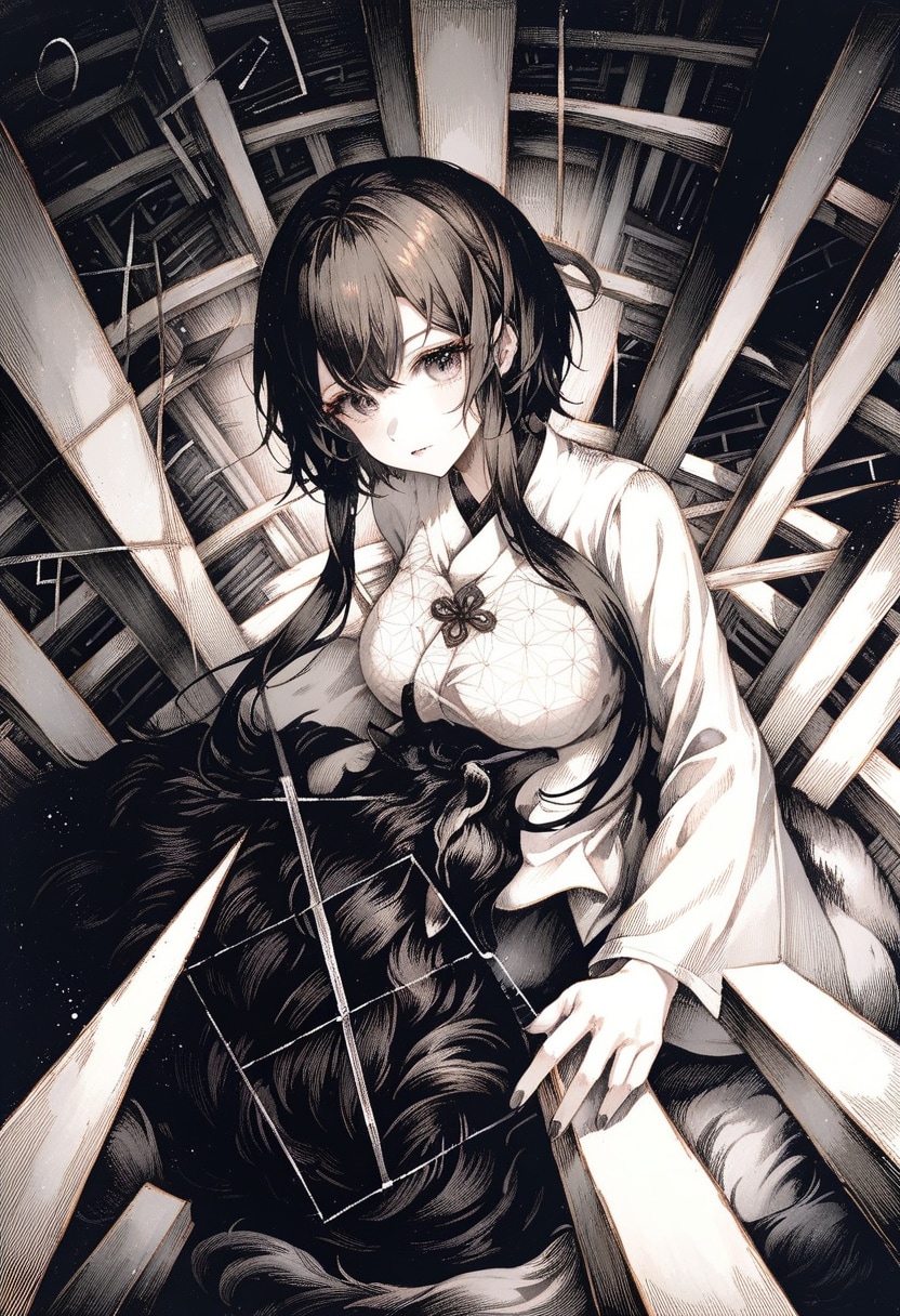 モノクローム調画像 | の人気AIイラスト・グラビア