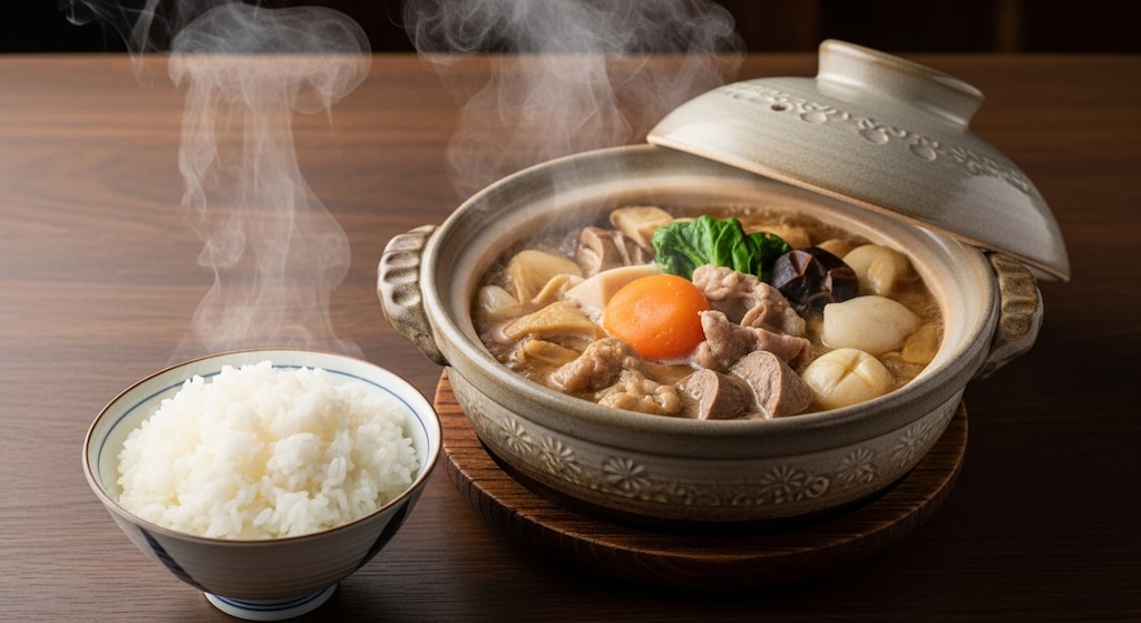 摩訶不思議食堂の味噌煮込み鍋