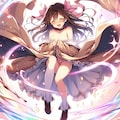 茶髪ロングちゃんたちの変身シーン 3枚目