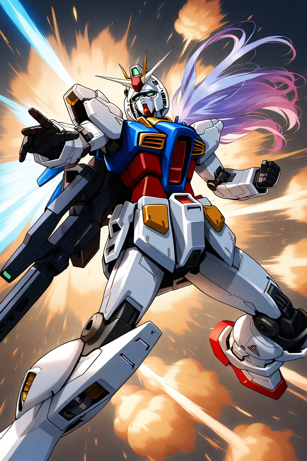【機動戦士ガンダム　逆襲のシャア】より、RX-93 ν ガンダム　ー 画像生成挑戦 Ver.07 ー