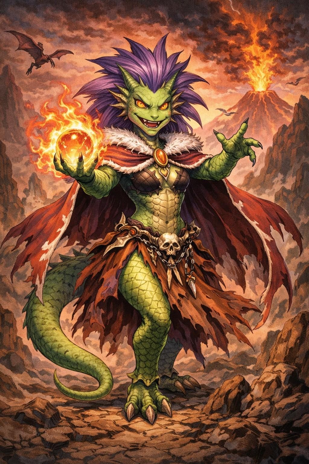 クロノトリガーの恐竜人アザーラとクロノ