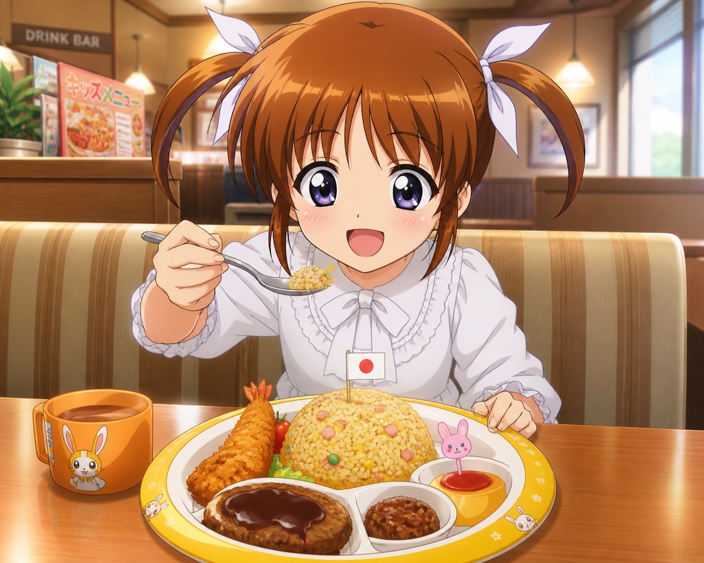 お子様ランチ なのは