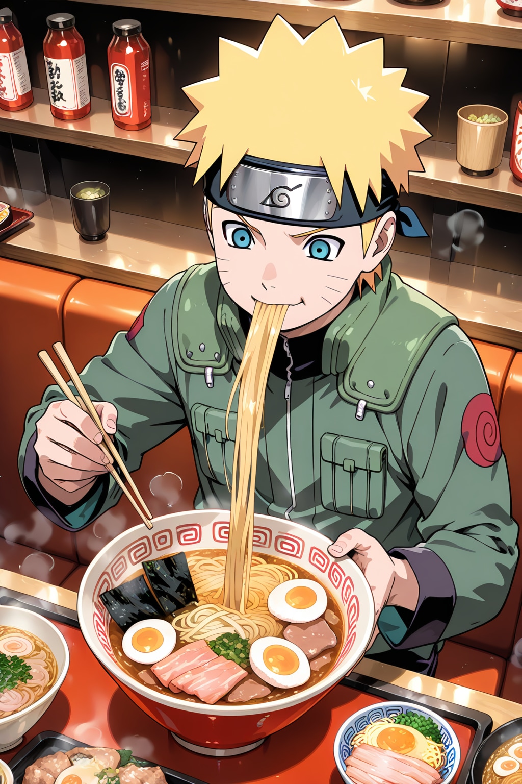 ラーメンを啜るナルト(HARPY) | の人気AIイラスト・グラビア