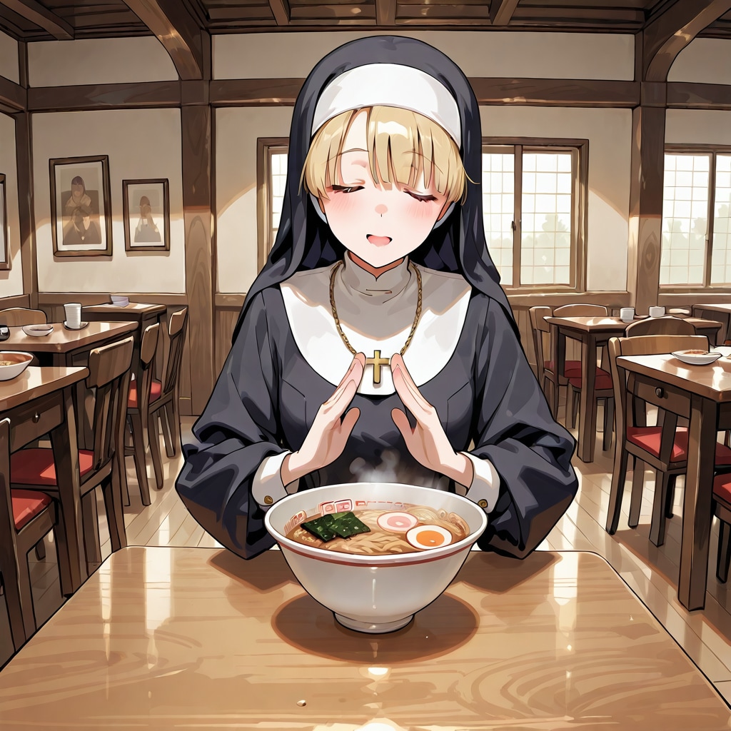 修道女「さあ、祈りを捧げましょう･･･ラーメン(じゅるり)」