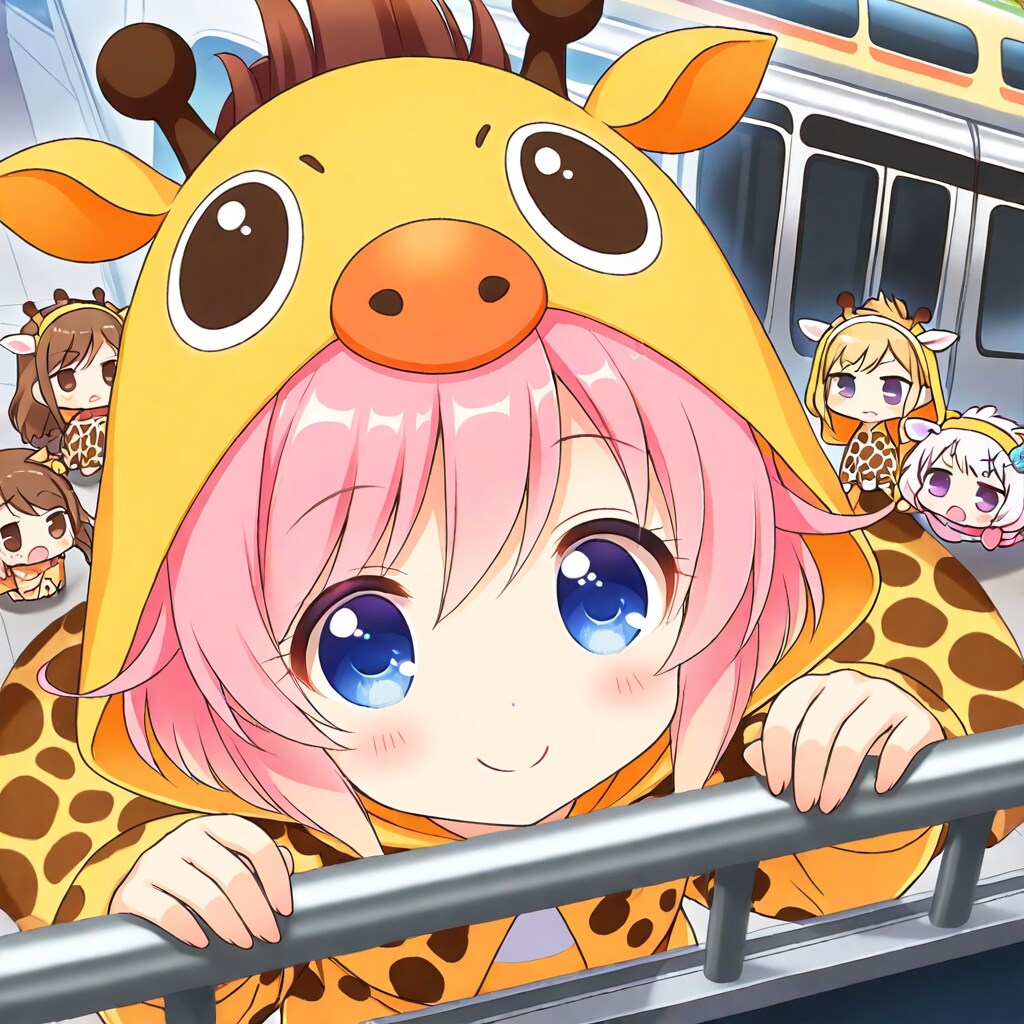 新モデルGRYPHONでキリン着ぐるみちび子ちゃん