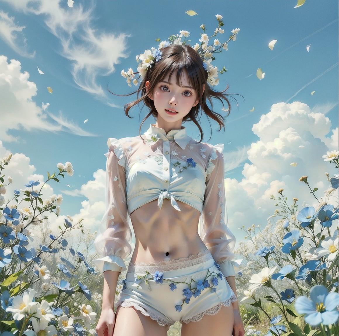 Nemophila Flower Girl