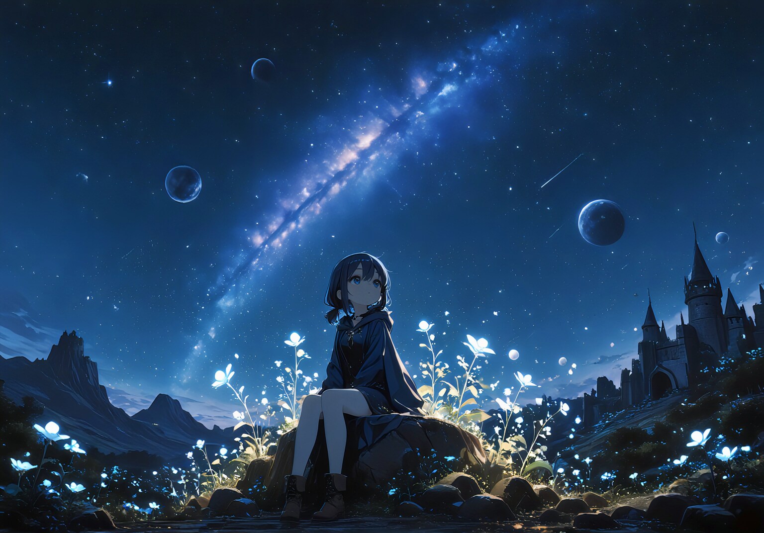 星花の丘で