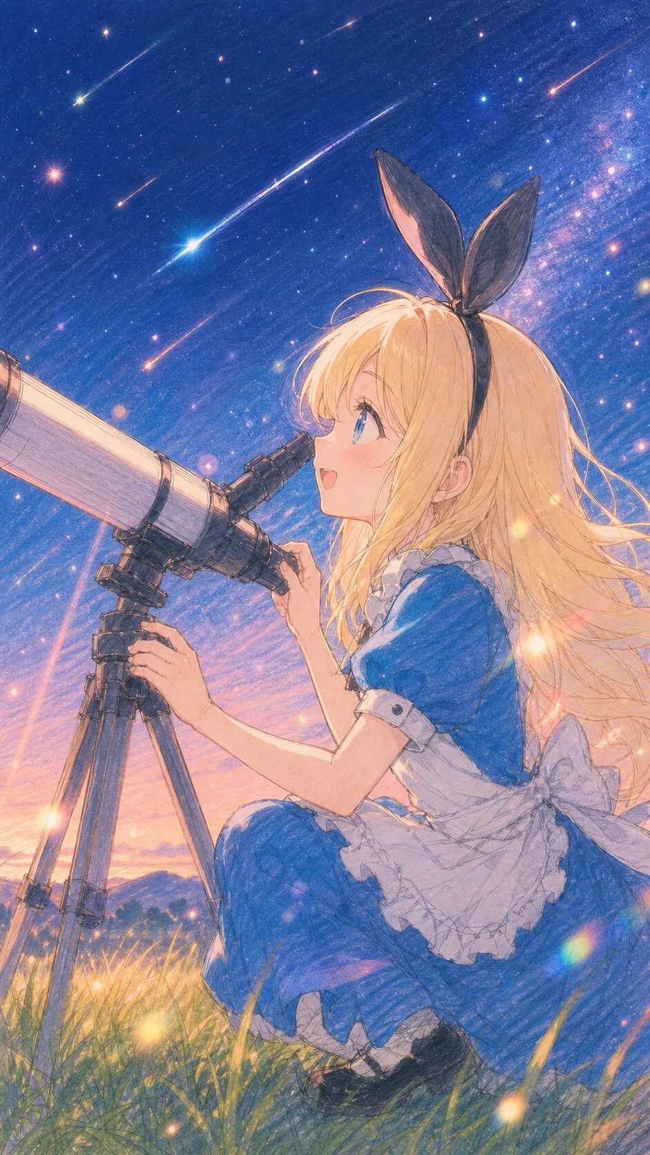 星の降る夜 | の人気AIイラスト・グラビア