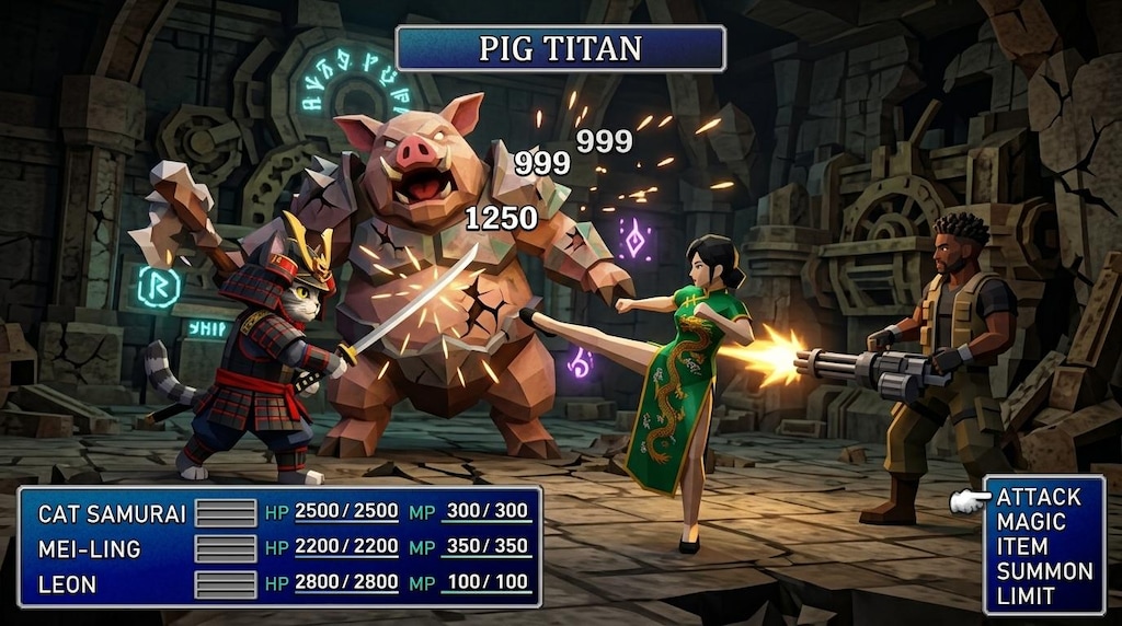 ピッグボスとの戦闘