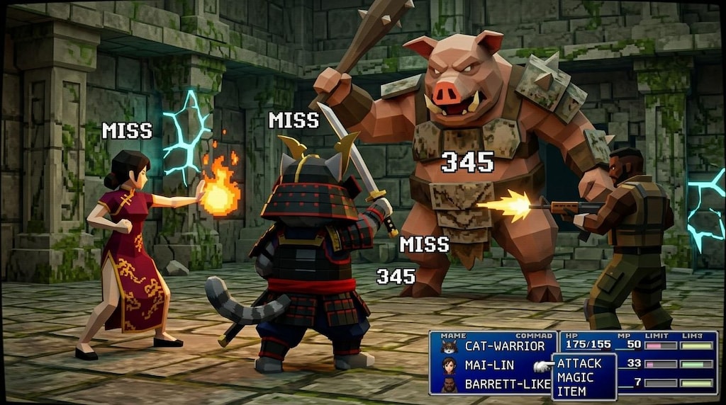 ピッグボスとの戦闘