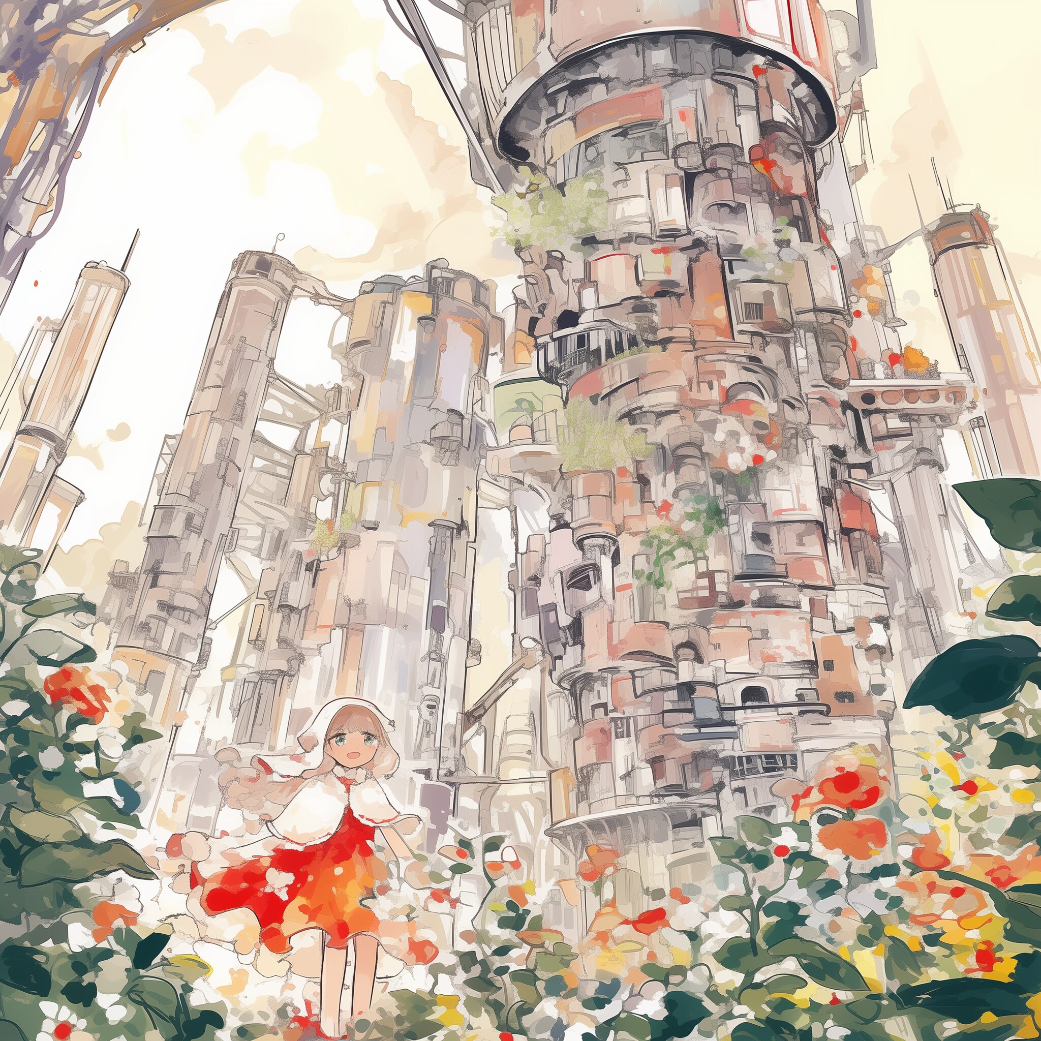 巨大建造物の中で | の人気AIイラスト・グラビア