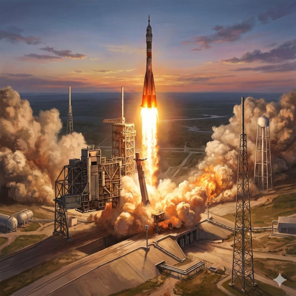 ロケット打ち上げ🚀