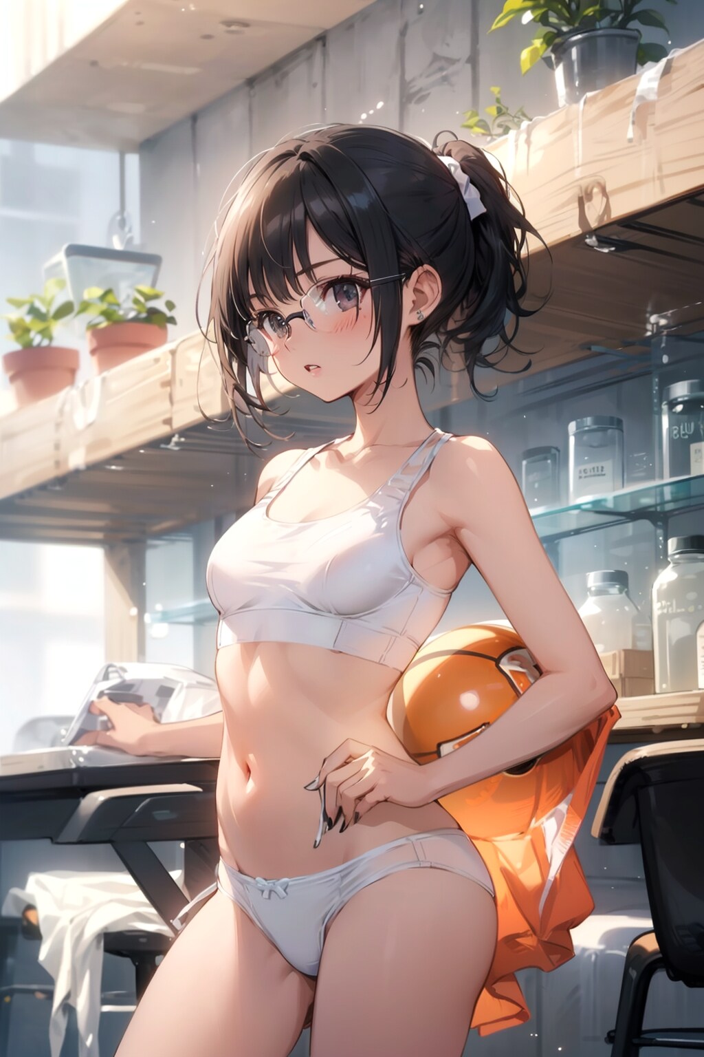 スポブラの眼鏡っ娘