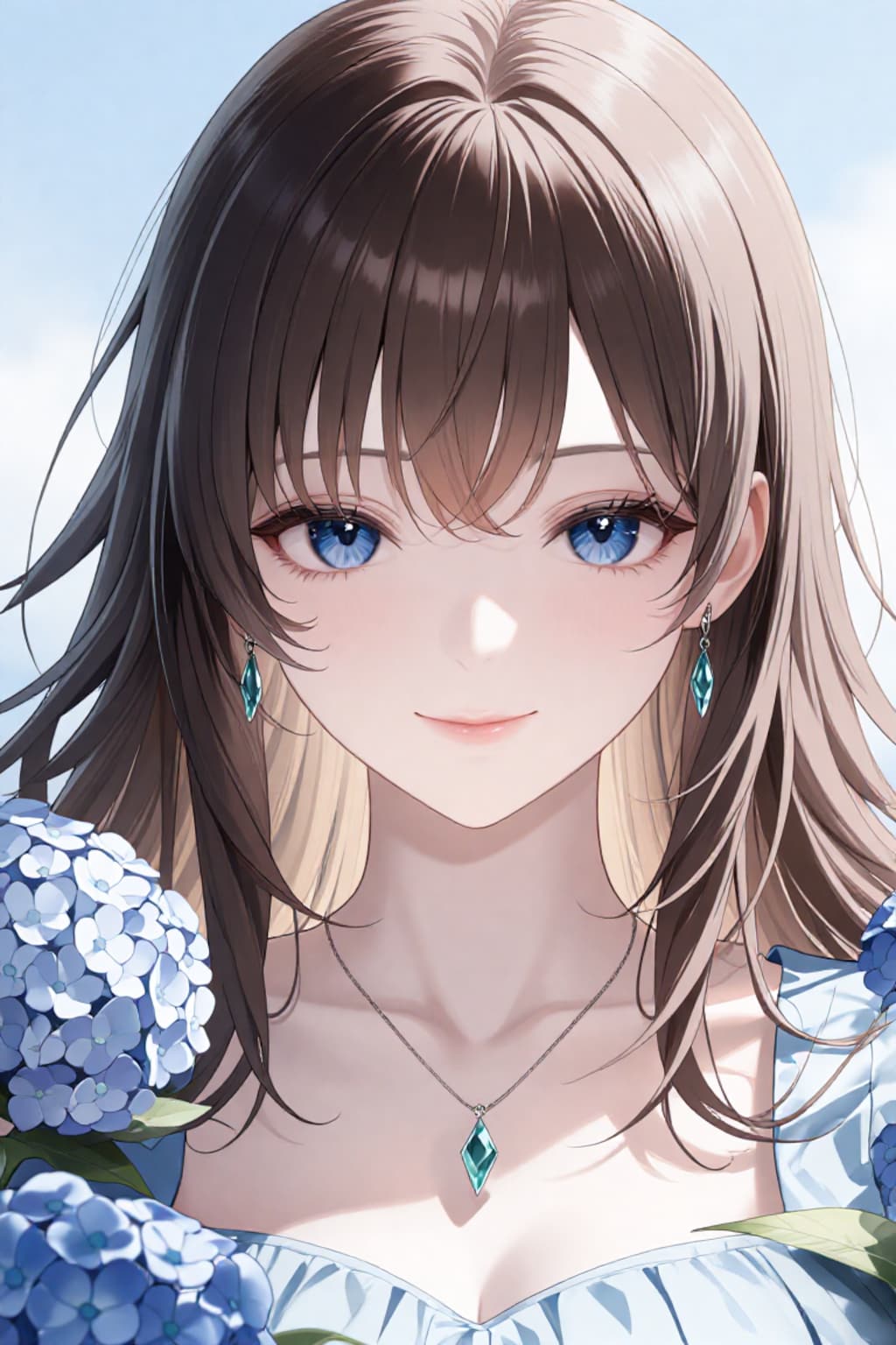 紫陽花と…