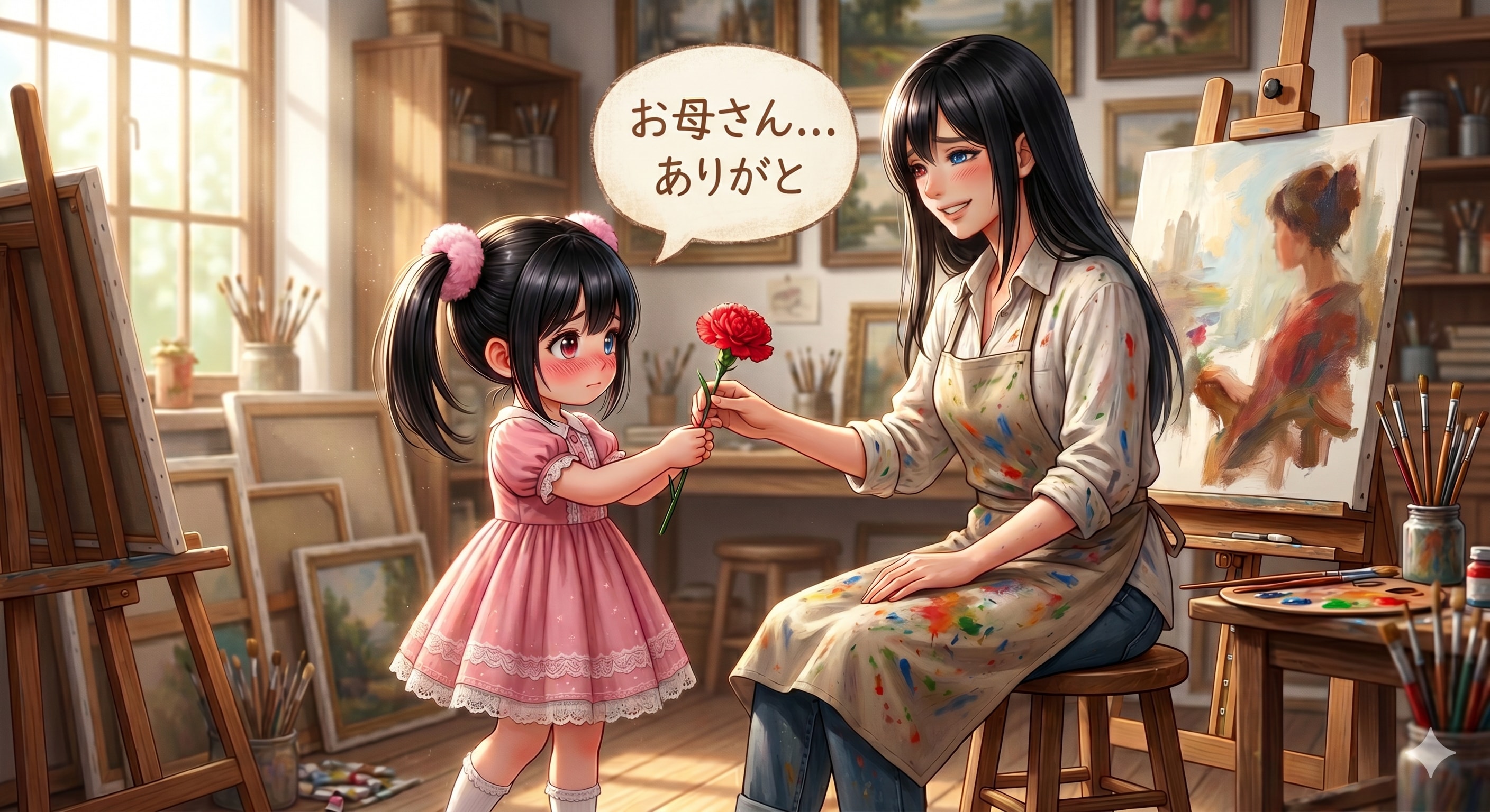 アケちゃんとお母さん💐 | の人気AIイラスト・グラビア