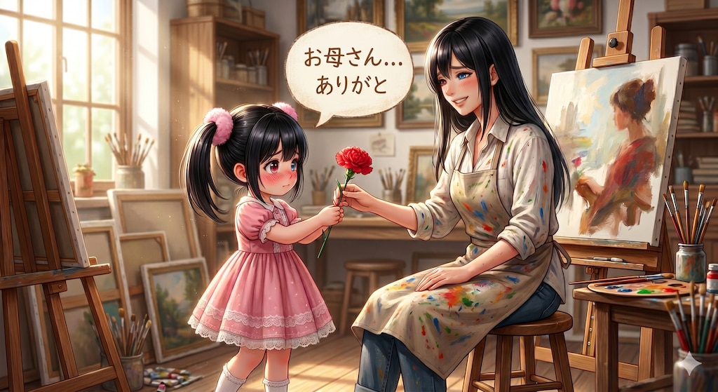 アケちゃんとお母さん💐