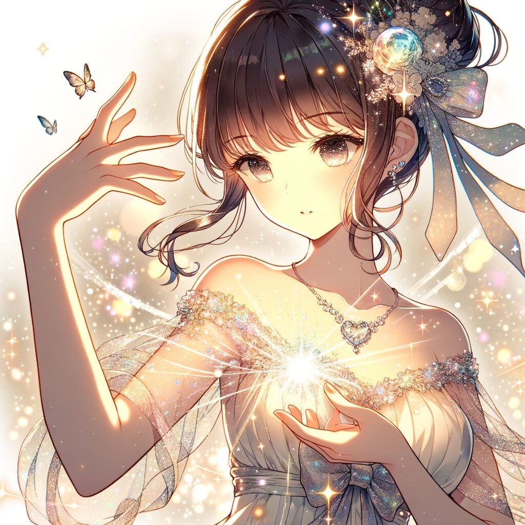 キラキラと輝く美少女