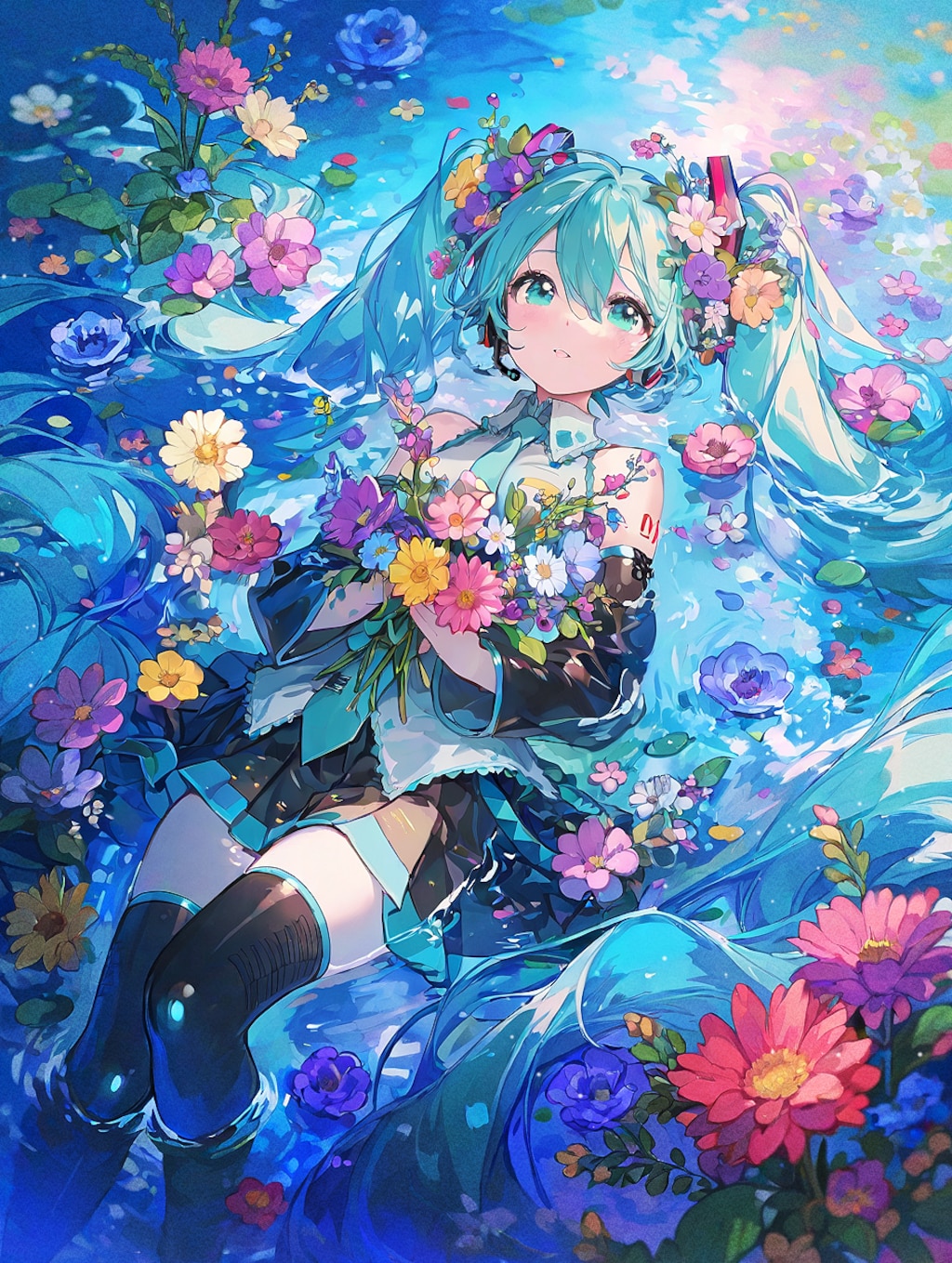 鮮やかな花