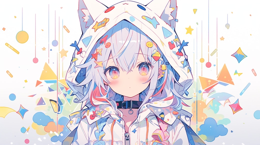 虹色の夢を紡ぐ猫耳少女