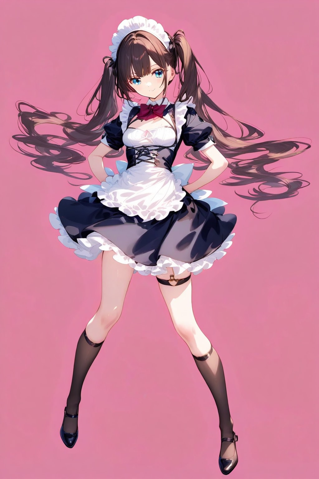 【一語生成】メイド　by #WAVE　縦長画像