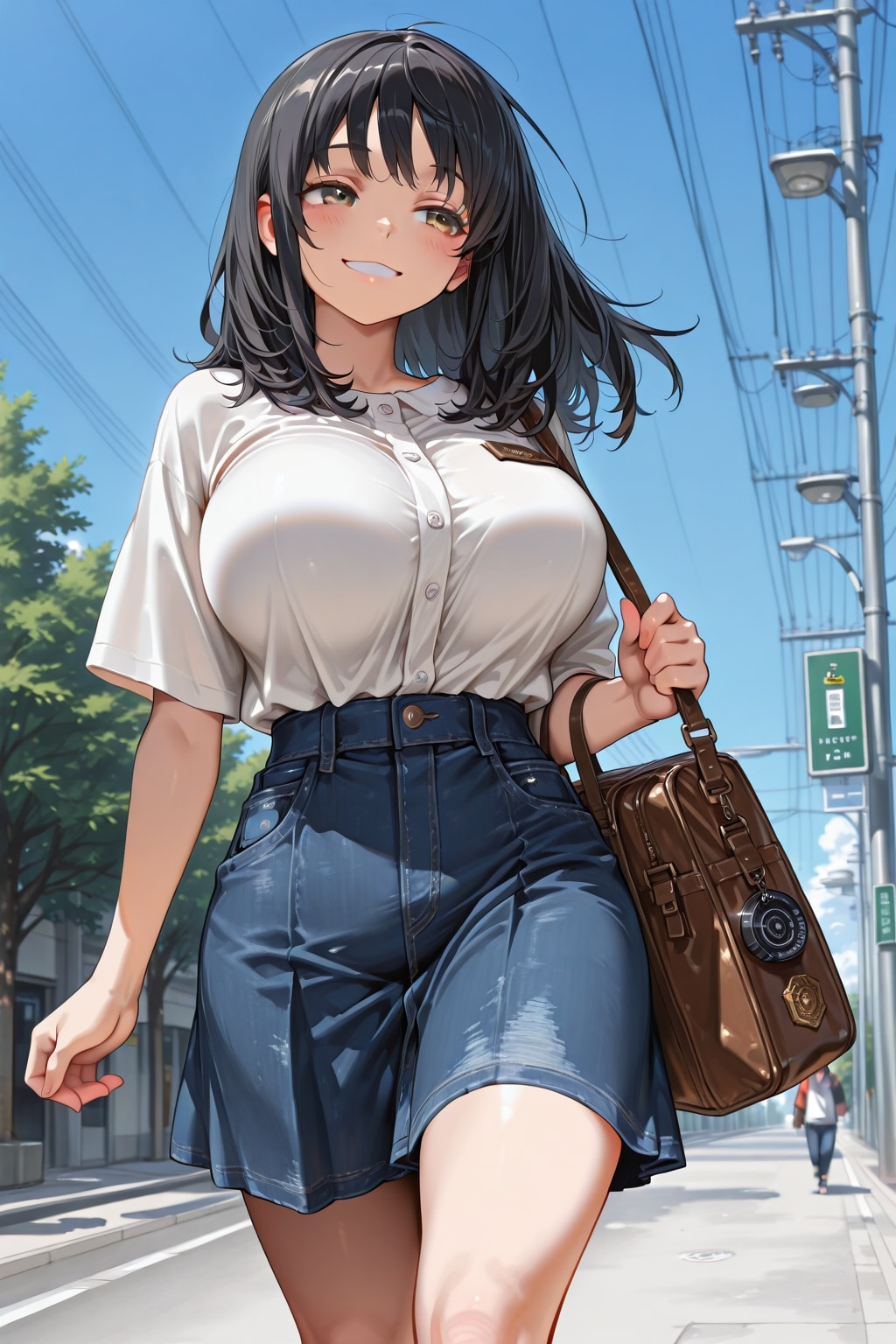 大学への通学風景 | の人気AIイラスト・グラビア