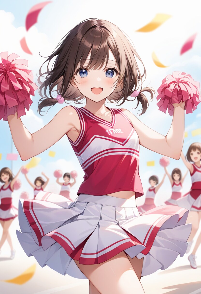 おさげ娘『チアガール』