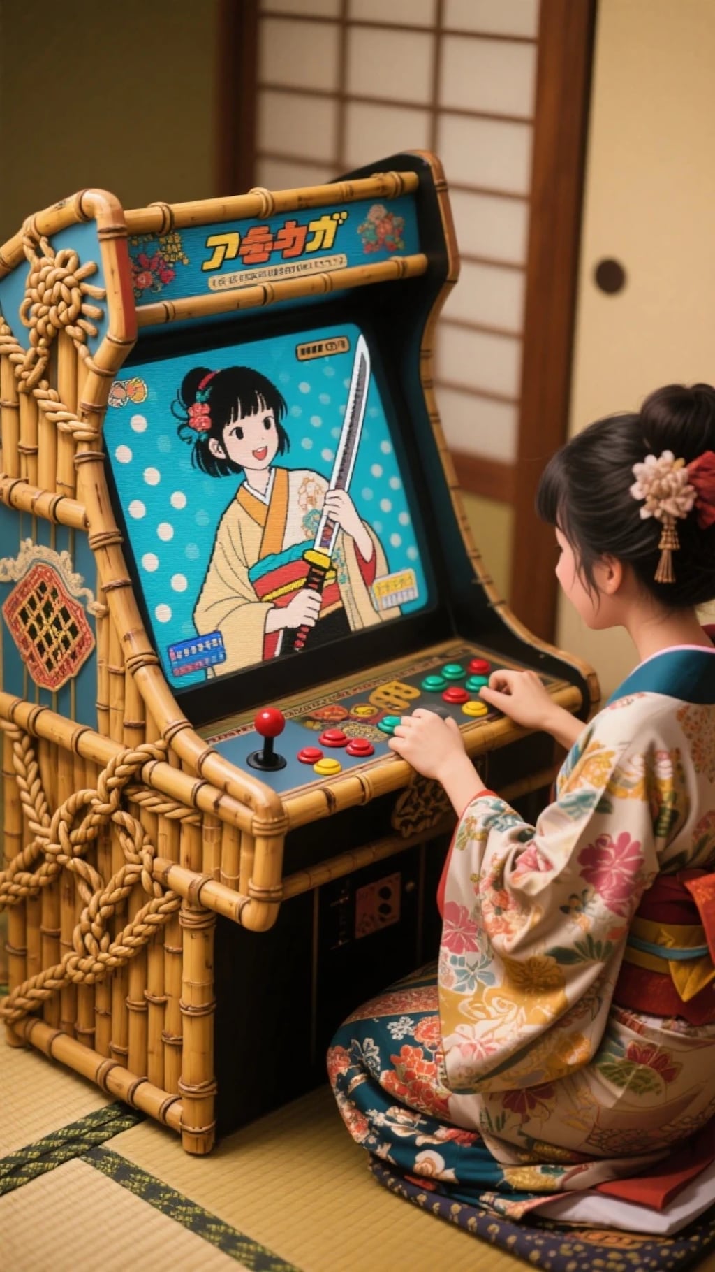 純和風ゲーム筐体