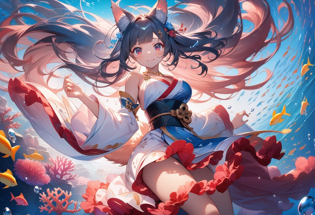 1000いいねありがとうございます！海少女