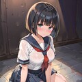 薄幸そうな少女の名前は”さち子”・・・(´-ω-`) 2枚目