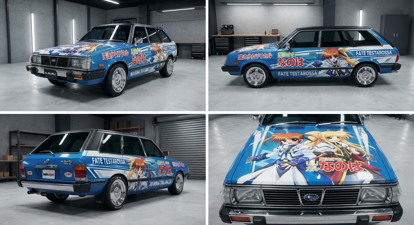 魔法少女リリカルなのは痛車レオーネツーリングワゴン | の人気AIイラスト・グラビア