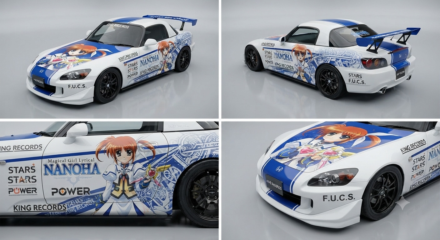 高町なのは痛車S2000 | の人気AIイラスト・グラビア