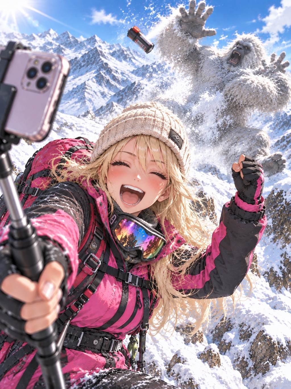 ギャル登山家VS雪男