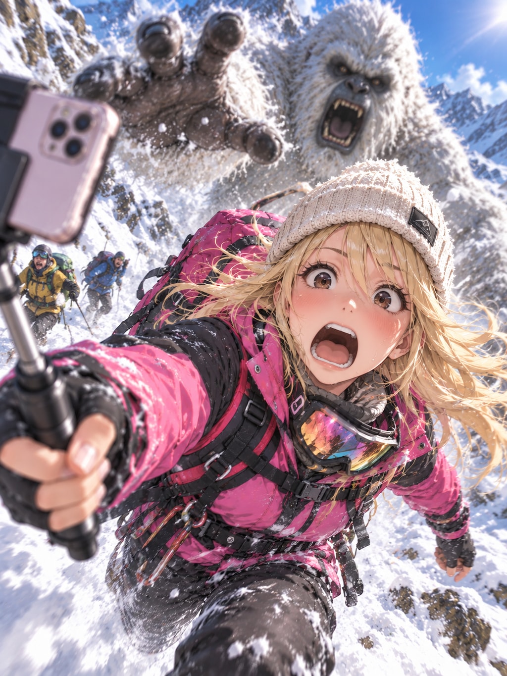 ギャル登山家VS雪男