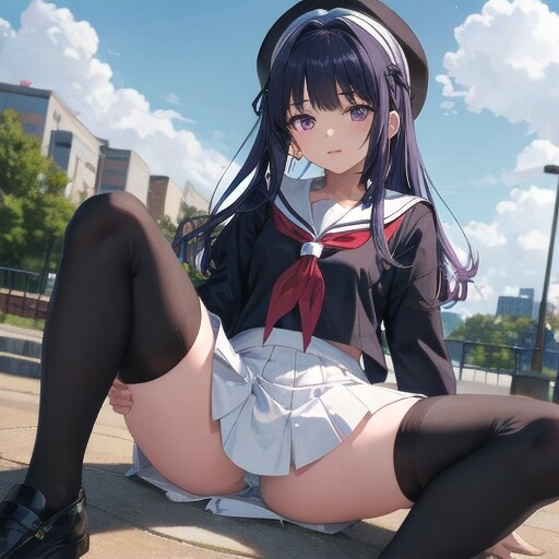 セーラー服で