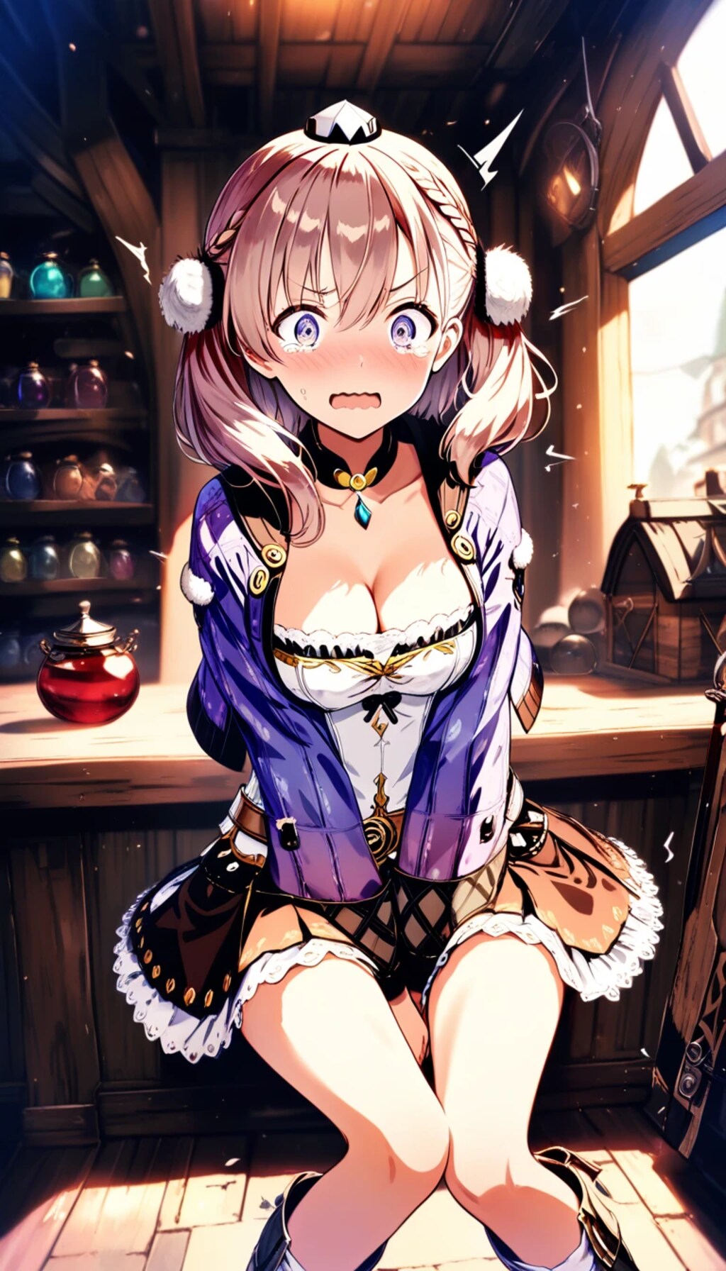 『え、うそ…トイレ行きたいのに、身体が痺れて……』エスカ