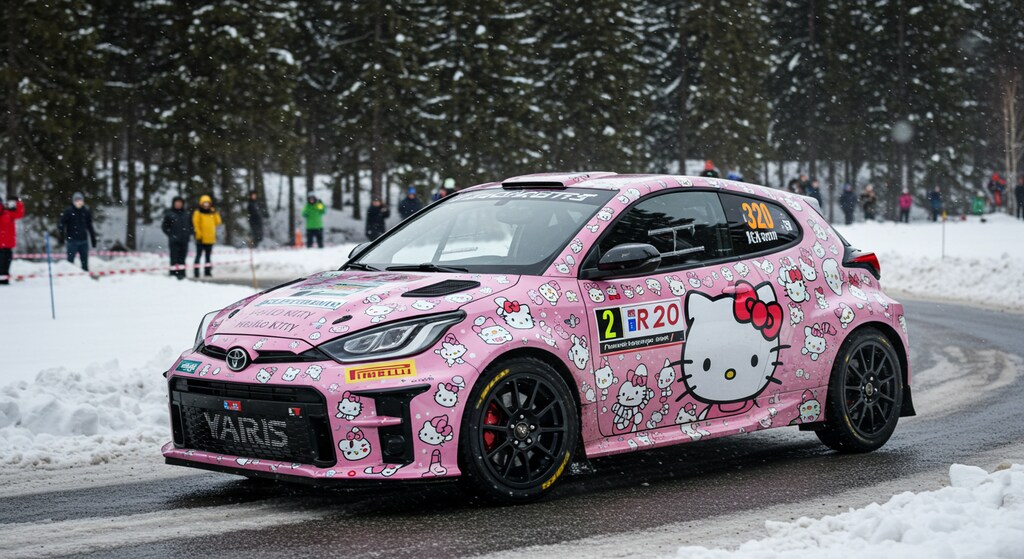 ハローキティGRヤリスラリーカー