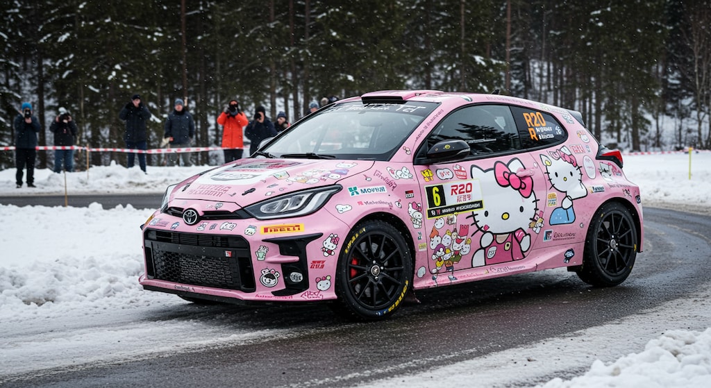 ハローキティGRヤリスラリーカー