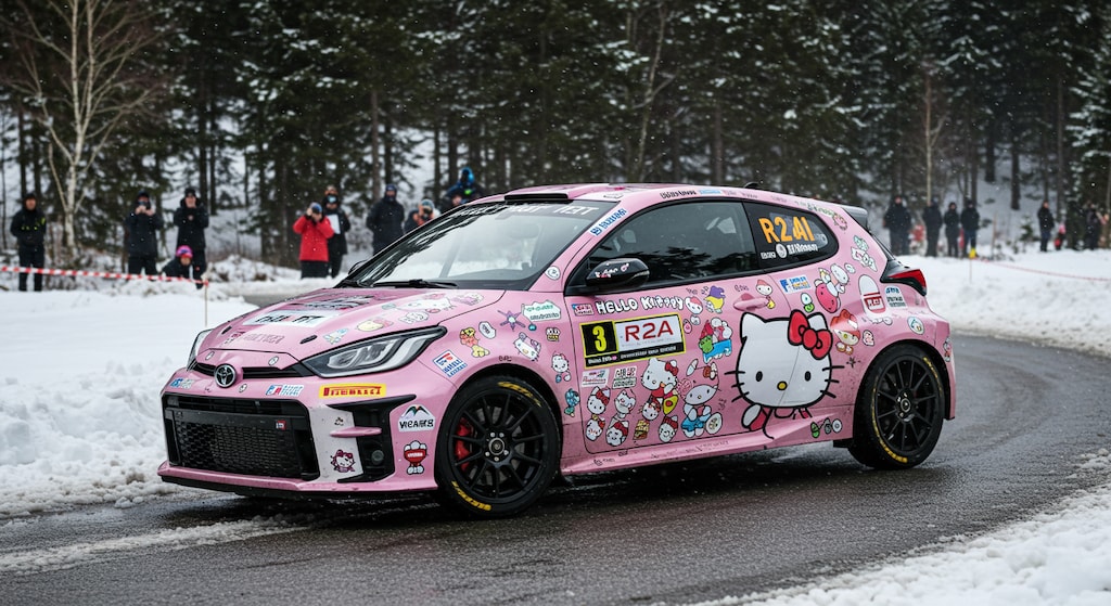 ハローキティGRヤリスラリーカー