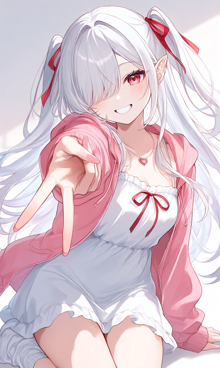 ギャルピースをするシロネさん | の人気AIイラスト・グラビア