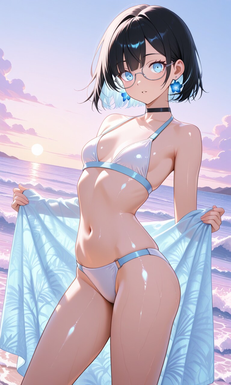 華子白ビキニ