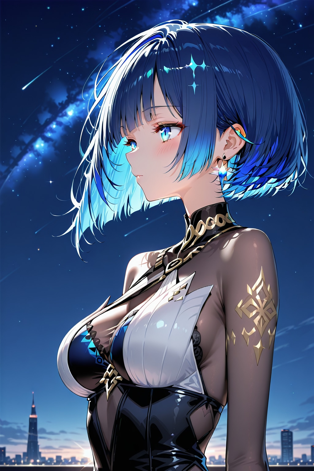 青髪