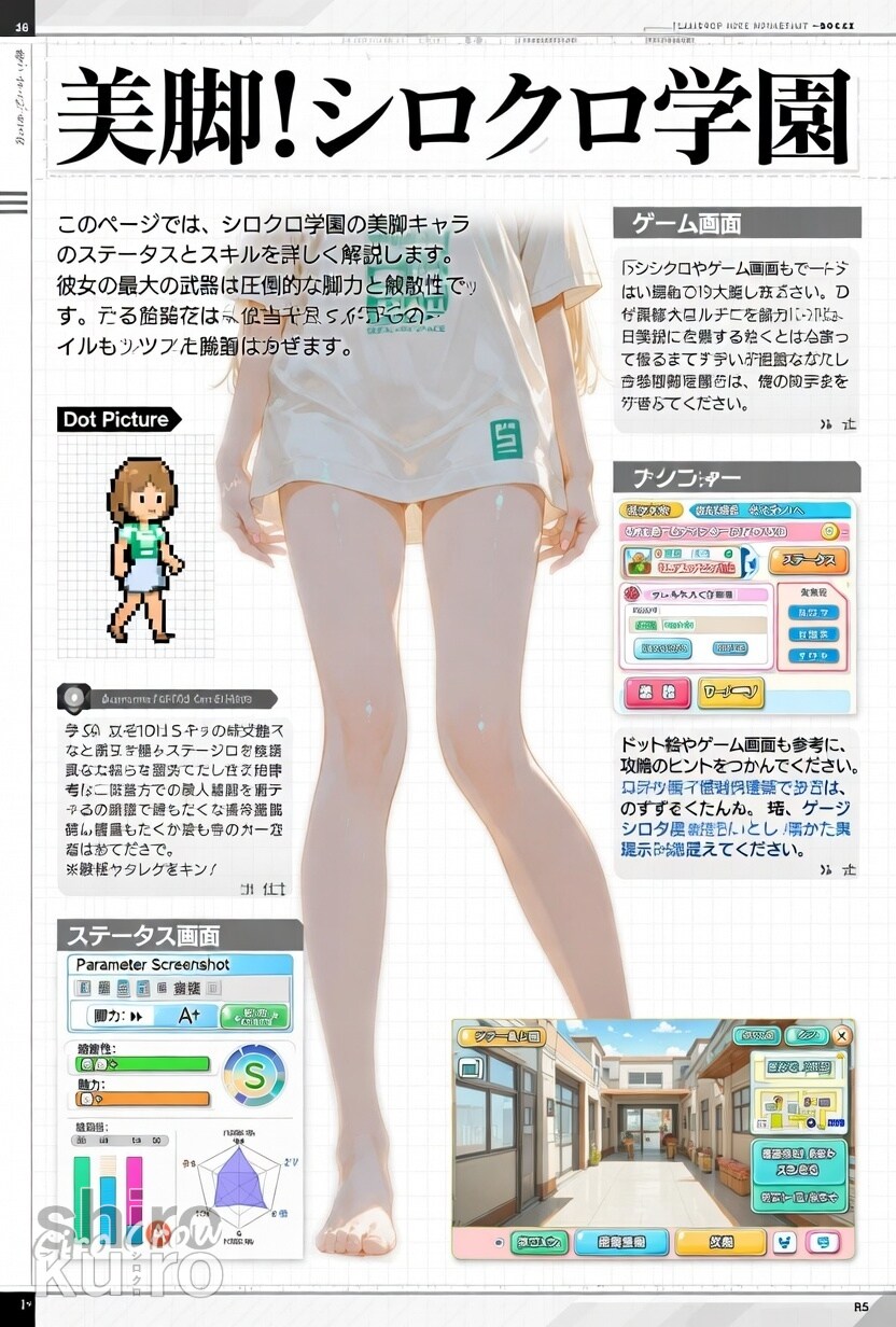 美脚！シロクロ学園