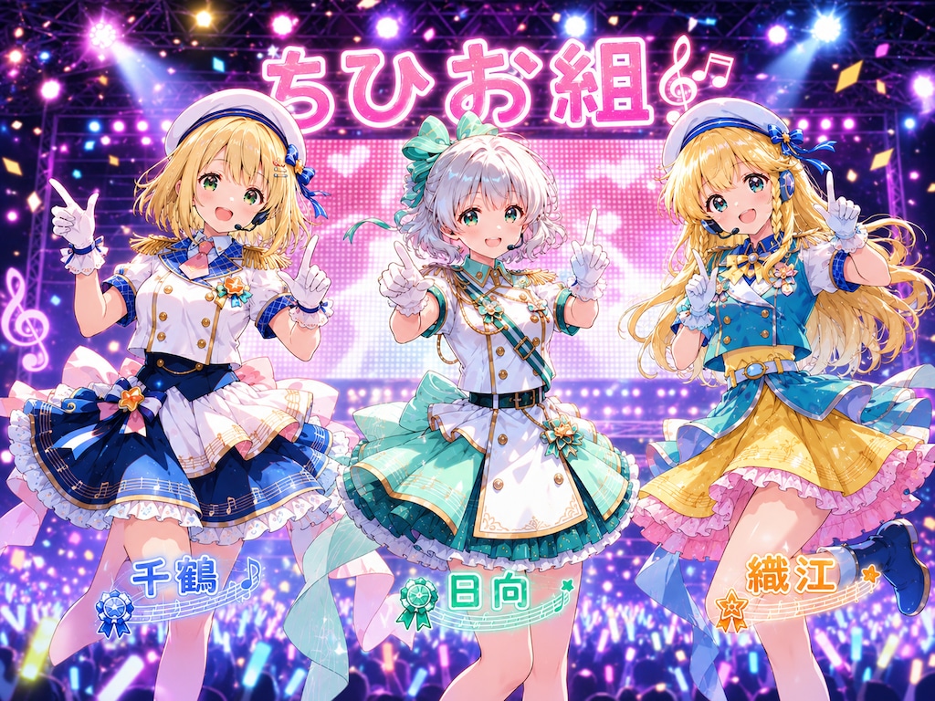 軍服アレンジ衣装ちひお組