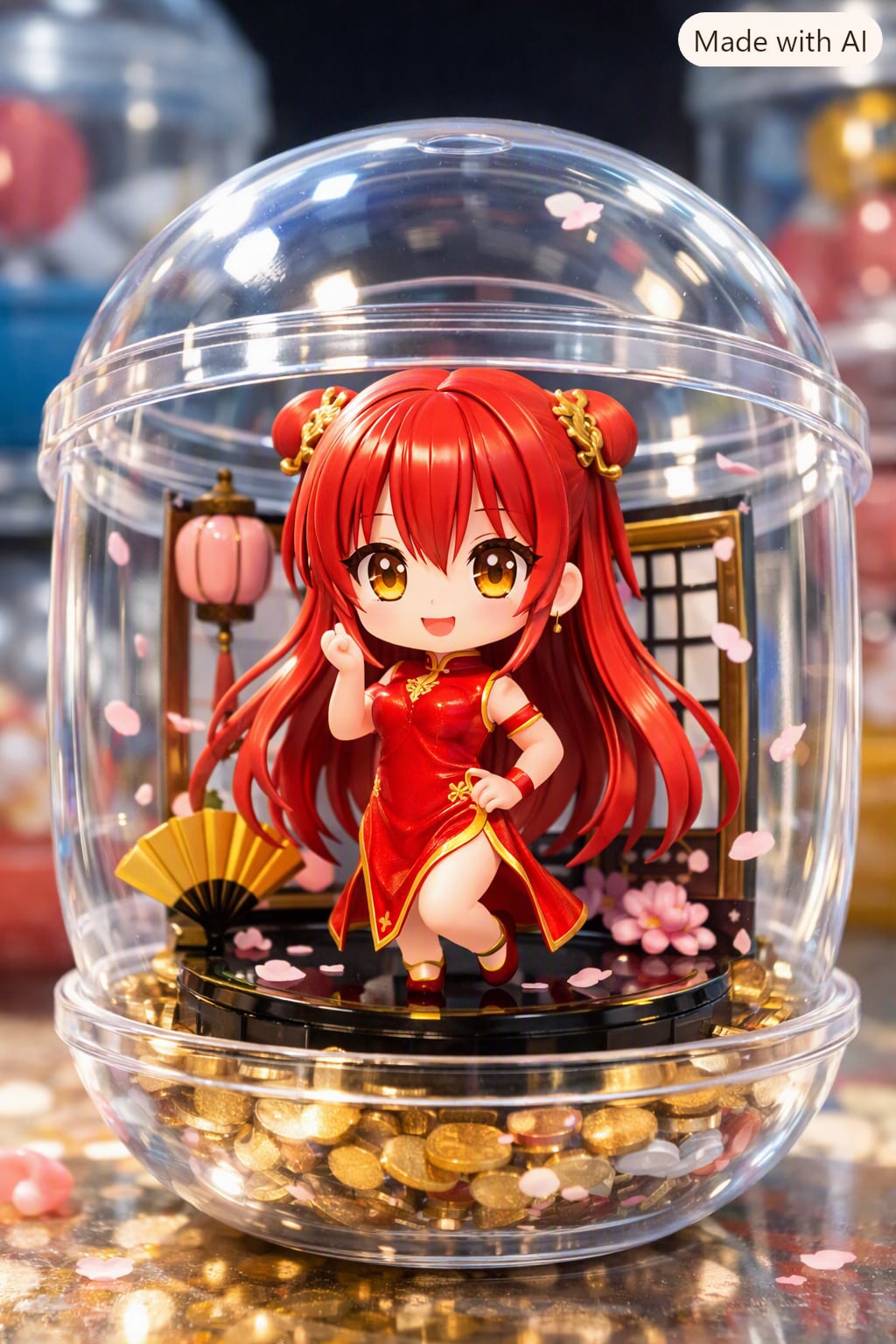 新モデルOOLONGちゃんをカプセルに入れたよ | の人気AIイラスト・グラビア