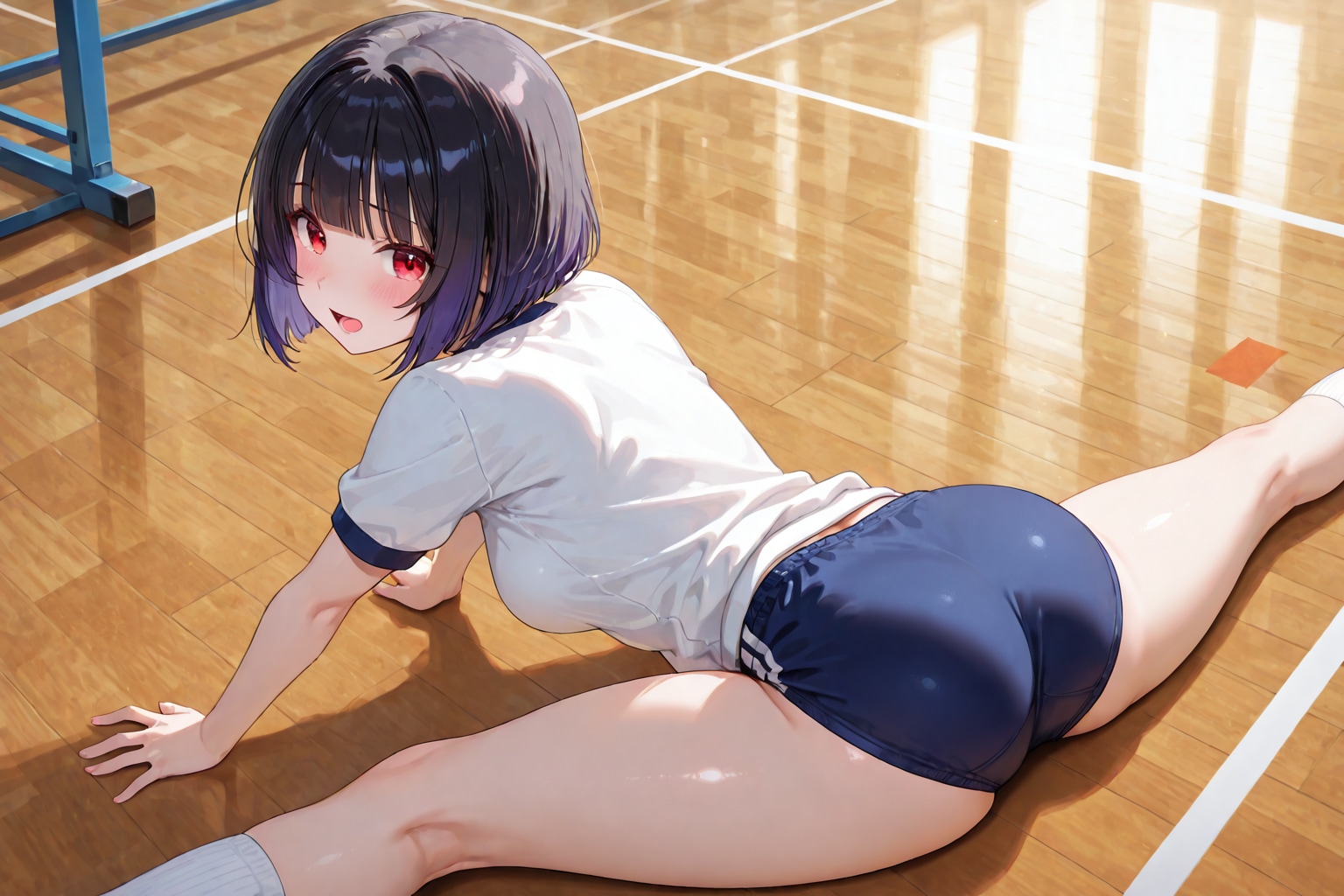 ねぇ背中押してよ ~ 黒髪ボブのブルマ娘１０６ ~