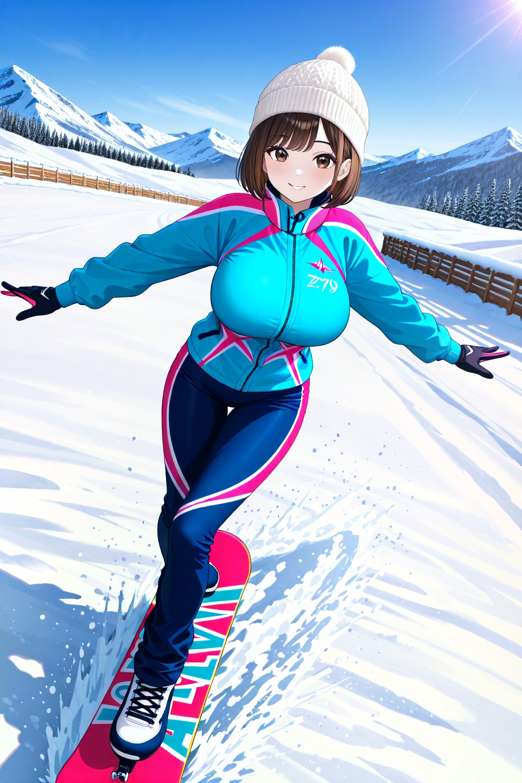 うちの子スノボ