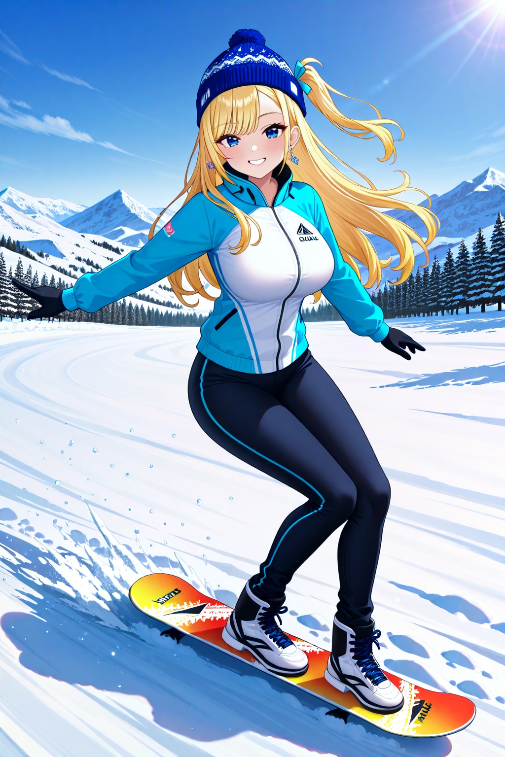 うちの子スノボ | の人気AIイラスト・グラビア