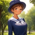 ミリタリードレスの眼鏡っ娘 5枚目