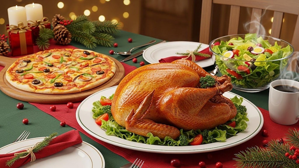 摩訶不思議食堂のクリスマスディナーセット